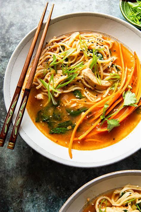 This Delicious Chicken Noodle Soup With A Hint Of Fragrant Thai Spices Is Quick And Delivers