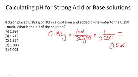 Strong Acids And Bases Example 2 Video Chemistry CK 12 Foundation