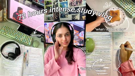 72 HRS STUDY VLOG Very Productive Days In My Life Study Notes Anime