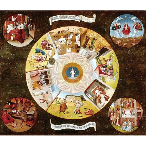 The Seven Deadly Sins and the Four Last Things by Hieronymus Bosch ...