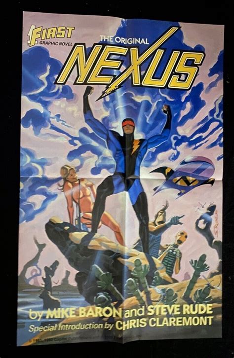 Nexus Original Comic Poster Steve Rude Mike Baron Graphic Novels