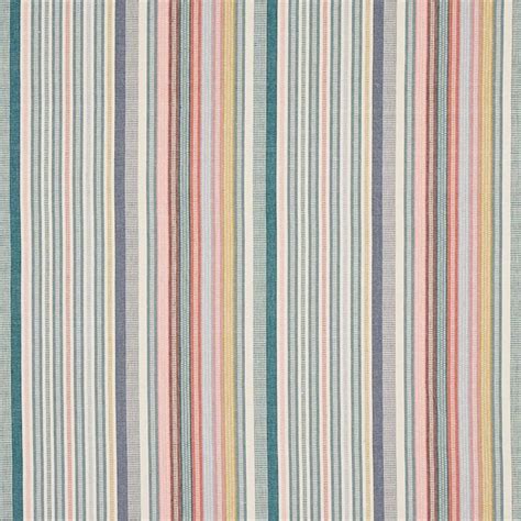 Schumacher X A Rum Fellow Ripple Stripe Fabric In Surf Hand Weaving