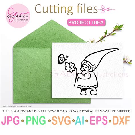 Girl Gnome Svg Bundle Surprise Included Gnome Clipart Gnome Svg Files