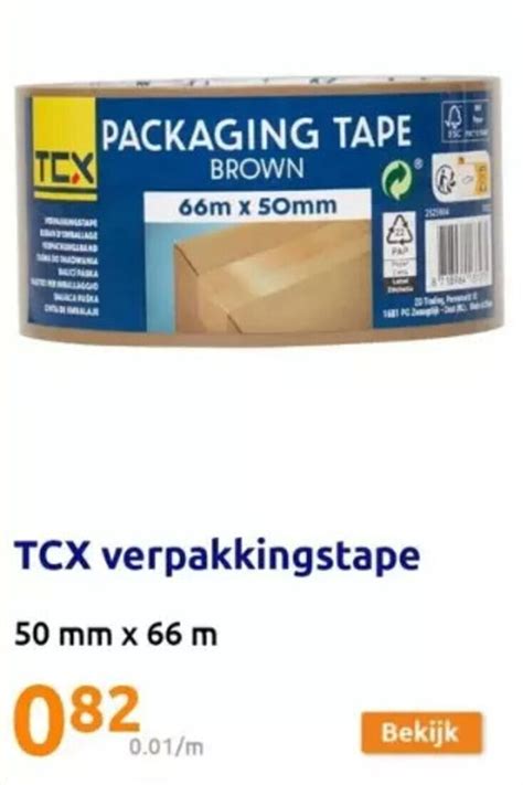 Tcx Verpakkingstape Aanbieding Bij Action