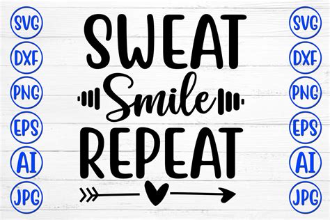 Sweat Smile Repeat Svg Graphic By Designadda · Creative Fabrica