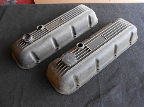 Purchase Cal Custom Style Fin Aluminum Valve Covers Rat Rod Gasser Bb