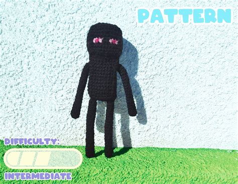 Pattern Minecraft Enderman Crochet Pattern Etsy