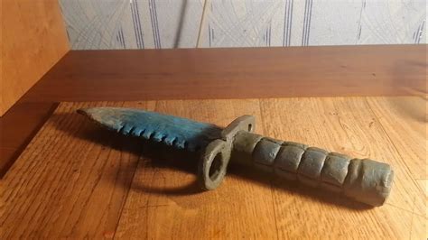 нож М9 "Dragon Glass" из пластилина (стандоф) - YouTube