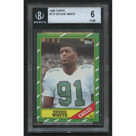 Topps Reggie White Rc Bgs Pristine Auction