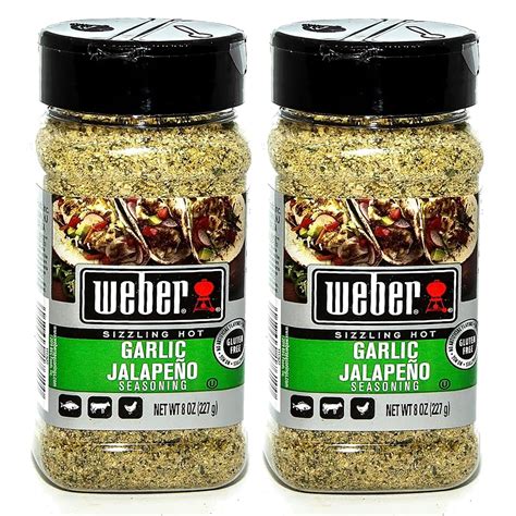 amazoncom weber garlic jalapeno seasoning oz  pack