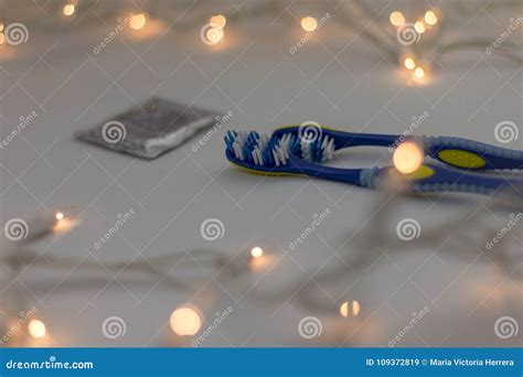 Gay LGBT Couple Toothbrush Visual Metaphor Stock Image Image Of
