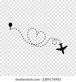 Concept Sex Travel Airplane Route Plane Stock Vector Royalty Free Shutterstock