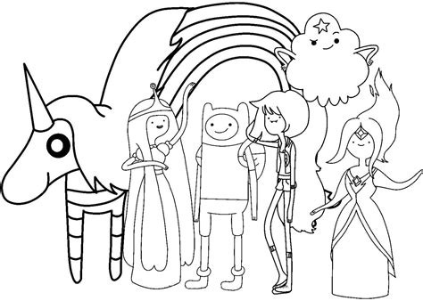 Раскраски Время приключений распечатать или скачать бесплатно в формате PDF