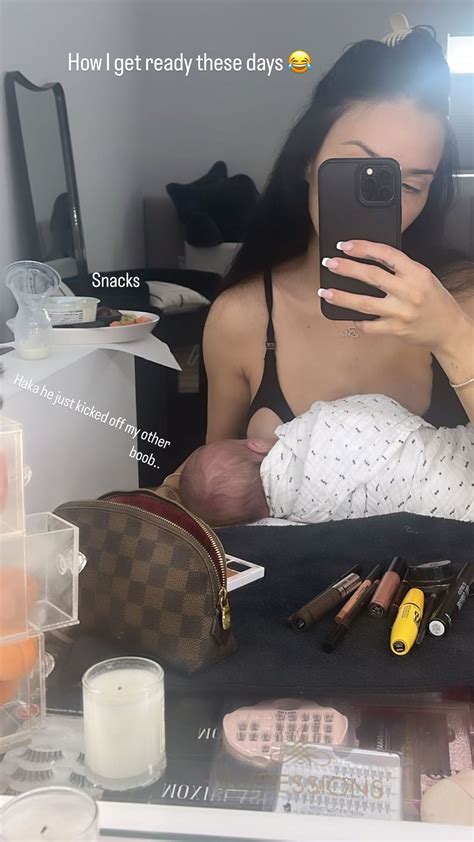 Bre Tiesi breastfeeds her and Nick Cannon’s newborn son, Legend, on ...