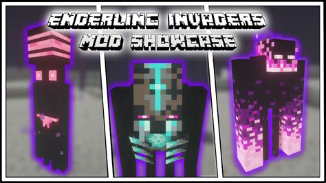 This Mod Adds More Enderman Types Enderling Invaders Full Showcase Forge Youtube