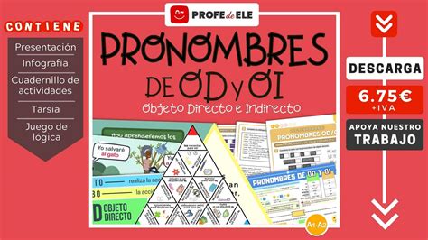 Pronombres De Objeto Directo Y Objeto Indirecto Profedeele