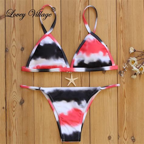 New Sexy Bikinis Women Sexy Bandage Push Up Bikini Set Red Slim