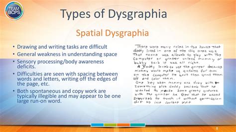 Dysgraphia Defined Beth George Occupational Therapy Team Leader Ppt