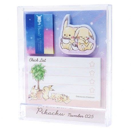 Pikachu Stand Fusen Sticky Notes Kawaii Panda Making Life Cuter