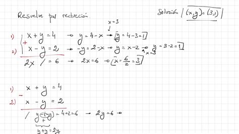 X Y 4 X Y 2 Sistema De Ecuaciones Lineales Reducción P108 3a 4º Eso Aplicadas Anaya 2016