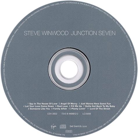 Car Tula Cd De Steve Winwood Junction Seven Portada