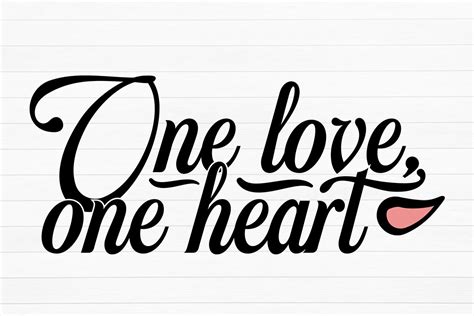 One Love One Heart Svg Graphic By Svg State · Creative Fabrica