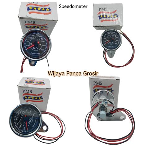 Speedometer Spido Kilometer Led Bulat Chrome Vario Beat Scoopy Genio