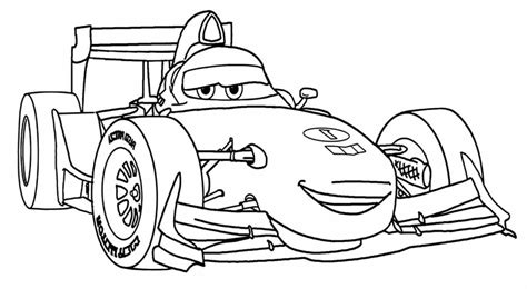 Desenho Carros Disney Para Colorir