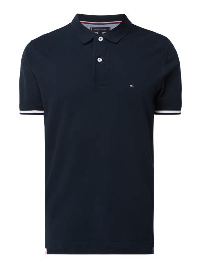 Tommy Hilfiger Regular Fit Poloshirt Mit Logo Stickerei Marineblau