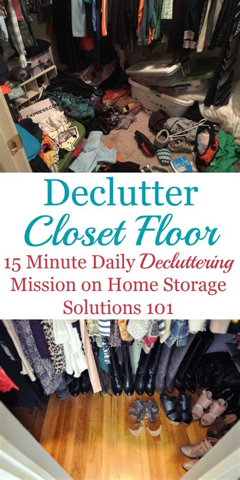 Tips For Decluttering Your Closet Floor