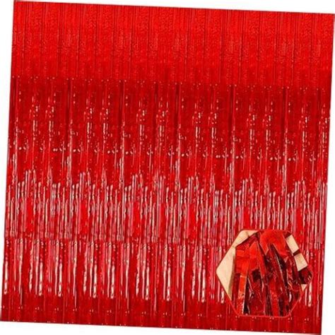 3 Pack Foil Fringe Curtain Backdrop 3 28ft X 8 2ft Metallic Tinsel