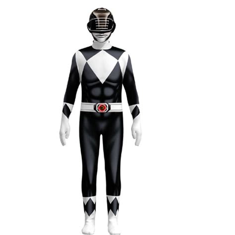 Boy's Black Power Ranger Classic Muscle Costume - Black Ranger Classic ...