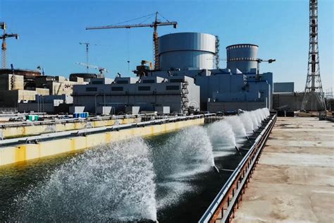 The Cooling Water System of a Nuclear Power Plant Stock Photo - Image ...