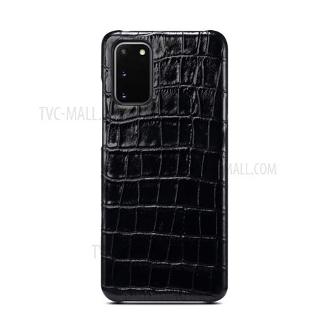 Crocodile Texture Genuine Leather Coated Plastic Shell For Samsung