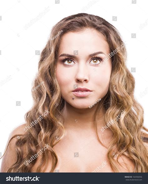 Sexy Brunette Curly Hair Stock Photo Shutterstock