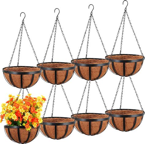 Amazon Didaey Pcs Inch Metal Hanging Planter Basket With