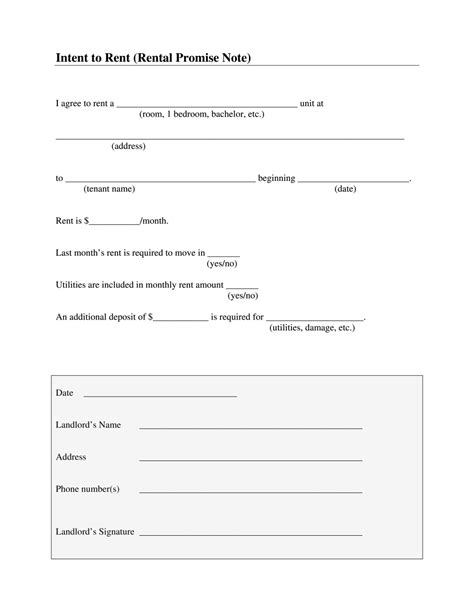 Letter Of Intent To Rent Template Share Blank Template On Android