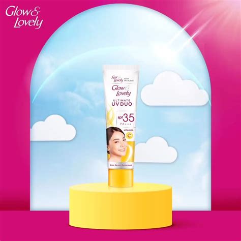 GLOW LOVELY Ultimate UV Duo Vitamin C SPF 35 PA Facial Foam BPOM