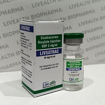 Cisatracurium Besylate Injection Usp Mg Ml Livealthbiopharma