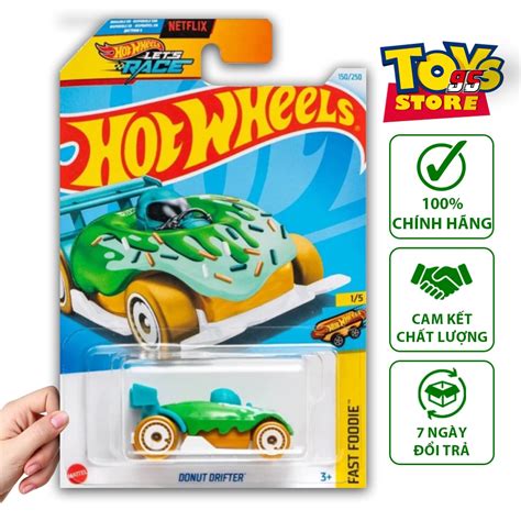 Đồ Chơi Xe Mô Hình Hot Wheels Bacsic Donut Drifter Tỉ Lệ 1 64 Sưu Tầm Xe Chính Hãng TOYS 95