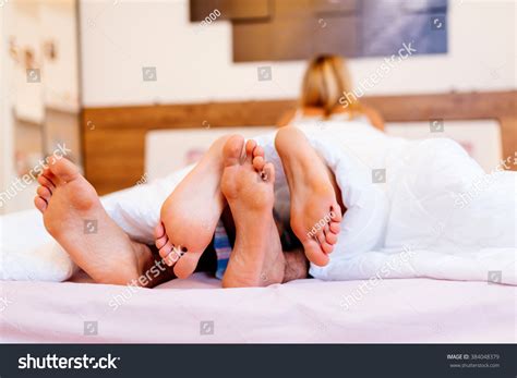 Lovers Having Sex Under Blanket Stock Photo Shutterstock