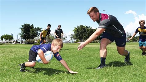 Queensland Reds Spend Day Off Inspiring Juniors At Gold Coast Eagles