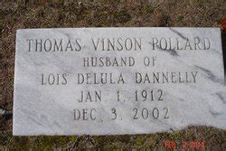 Thomas Vinson Pollard M Morial Find A Grave