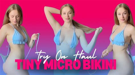 K Tiny Micro Bikini Try On Haul