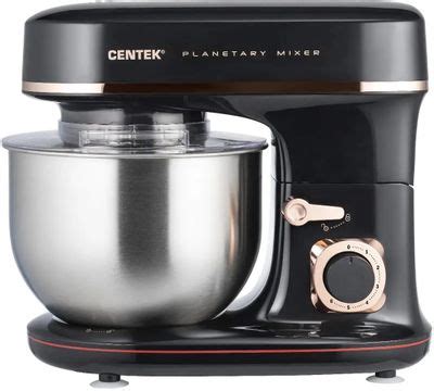 Миксер планетарный CENTEK CT-1139, 1300Вт, черный/розовый [ct-1139 ...