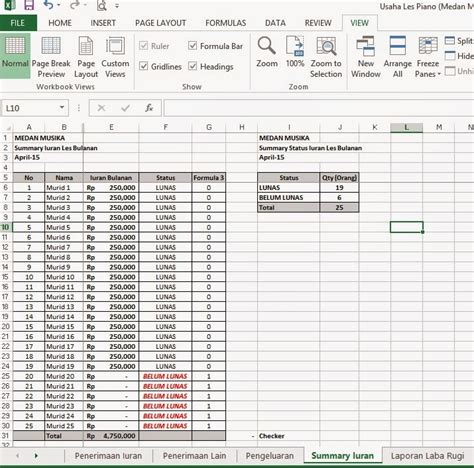 Endry Lee S Blog Excel Untuk Usaha Pribadi