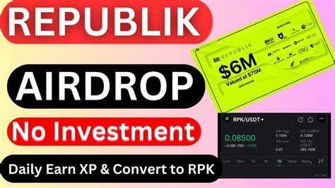 Republik Airdrop Confirmed Earn XP Convert To RPK RPK Listed On