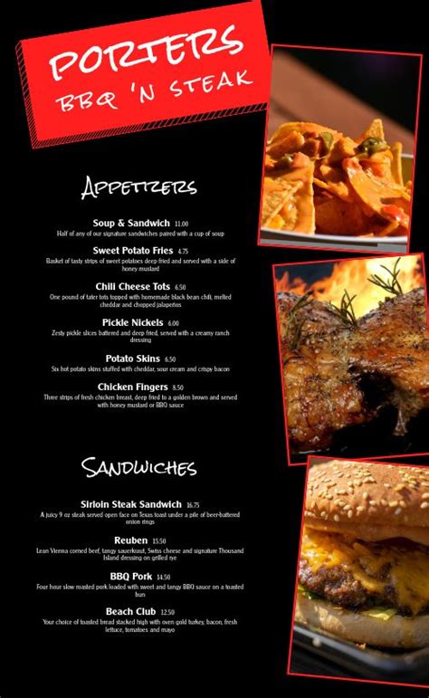 Dynamic Dark BBQ Menu Design Template by MustHaveMenus