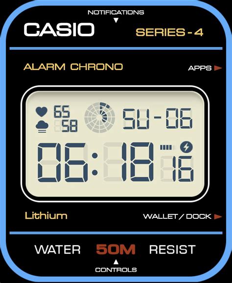 CASIO F-91W Style Watch Face : r/Clockology