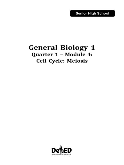 GenBio1 Q1 REVIEW2 | PDF | Meiosis | Ploidy 